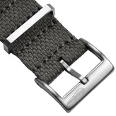 WatchGecko Braemore Military Nylon Watch Strap - Space Force Grey