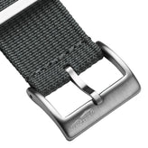 WatchGecko Ridge Military Nylon Watch Strap - Grey