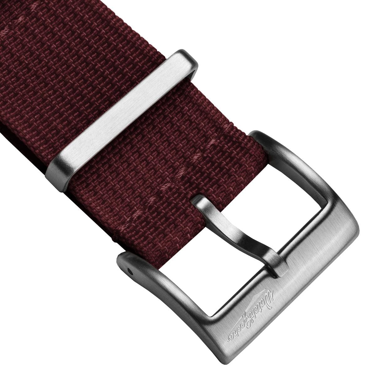 WatchGecko Ridge Military Nylon Watch Strap - Red