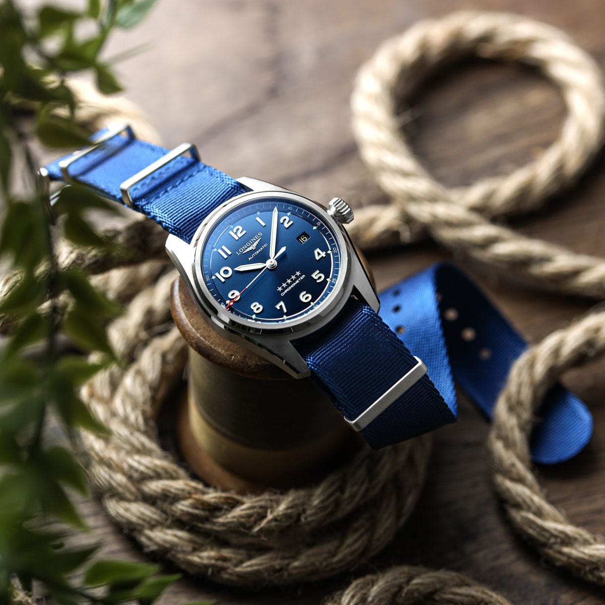 WatchGecko Signature Military Nylon Watch Strap - Blue