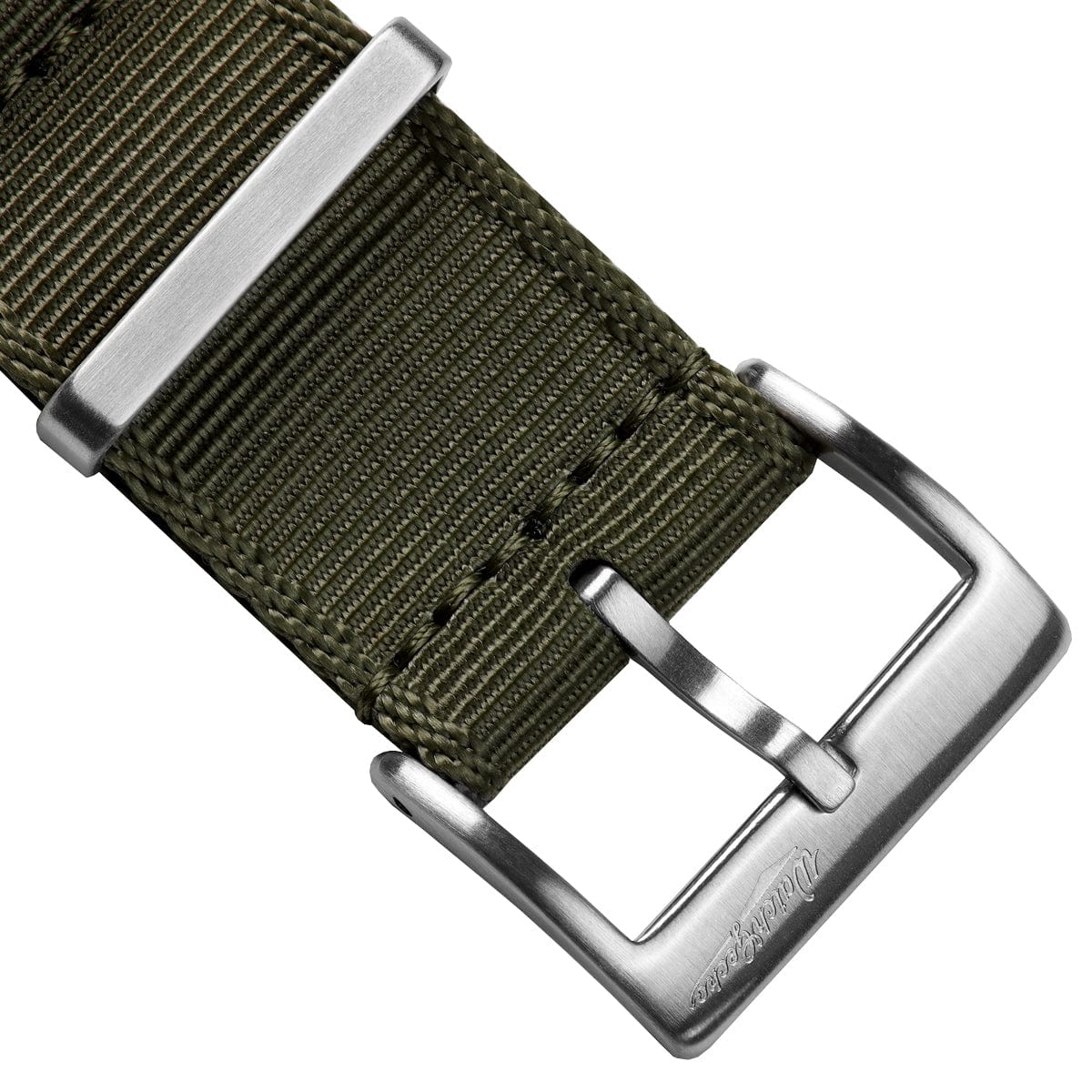 WatchGecko Signature Military Nylon Watch Strap - Olive Green