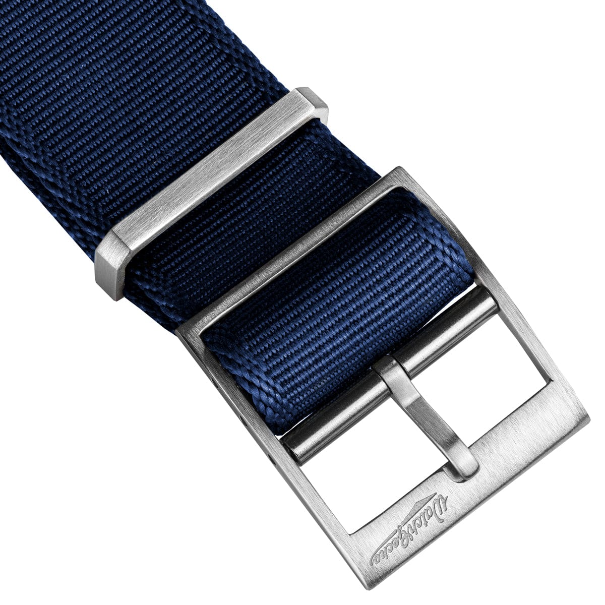 WatchGecko Signature Single Pass NATO Strap - Navy Blue