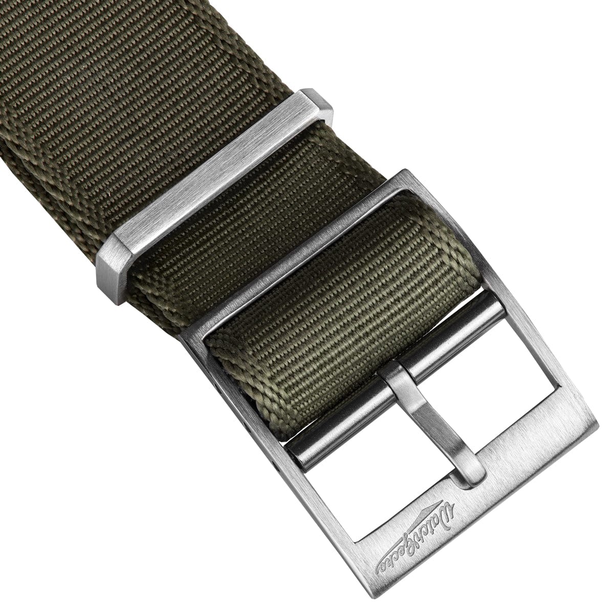 WatchGecko Signature Single Pass NATO Strap - Olive Green