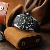 WatchGecko 41mm Tudor Black Bay Style Rubber Watch Strap