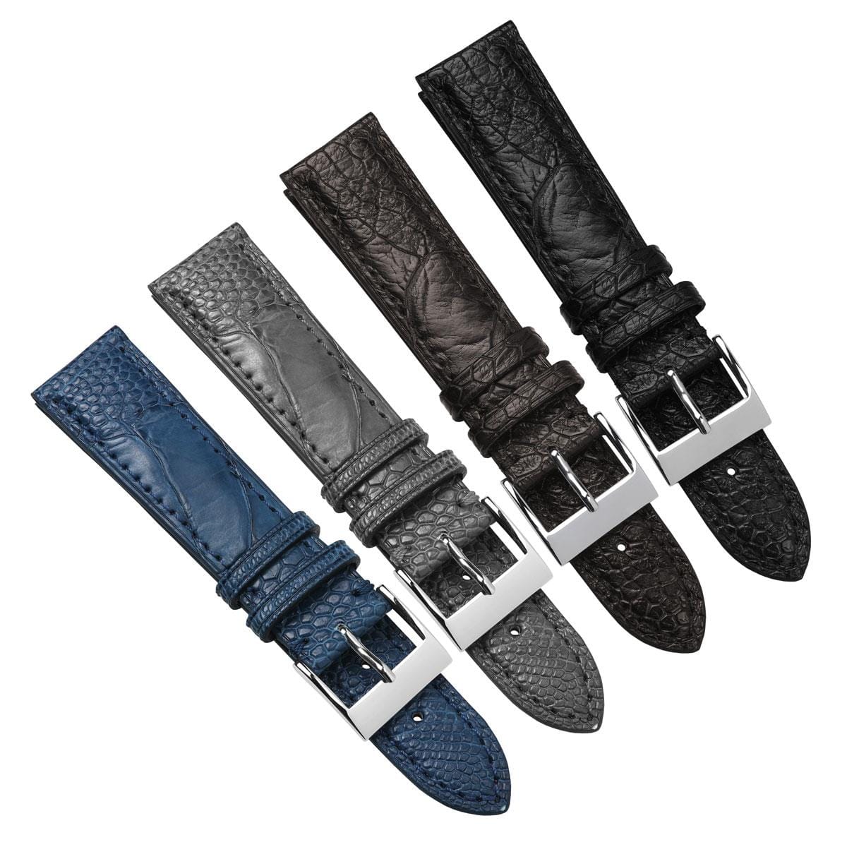 Blue ostrich watch strap deals