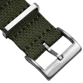 WatchGecko Braemore Military Nylon Watch Strap - Army Green