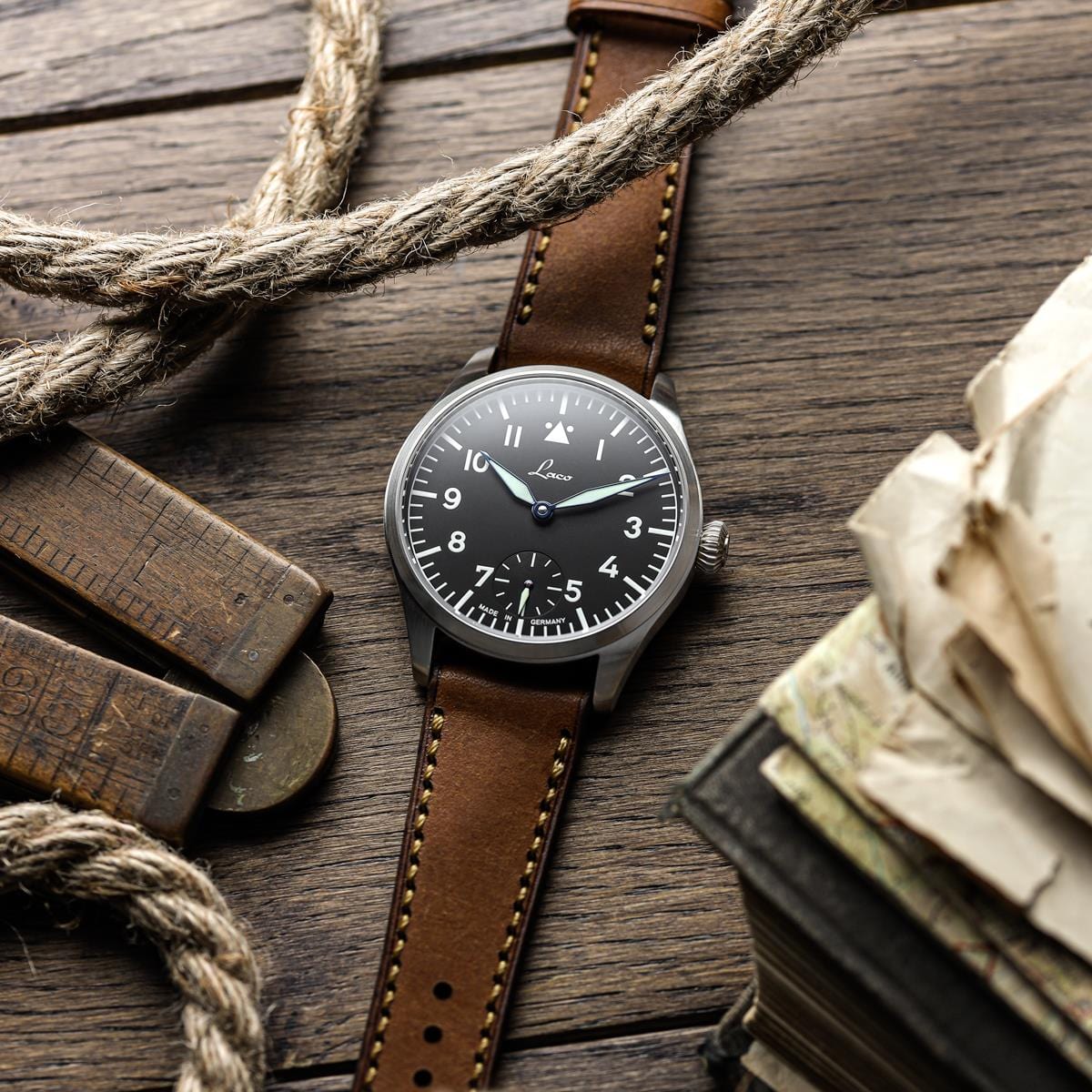 WatchGecko Hatherley Handmade Leather Watch Strap - Cognac Brown
