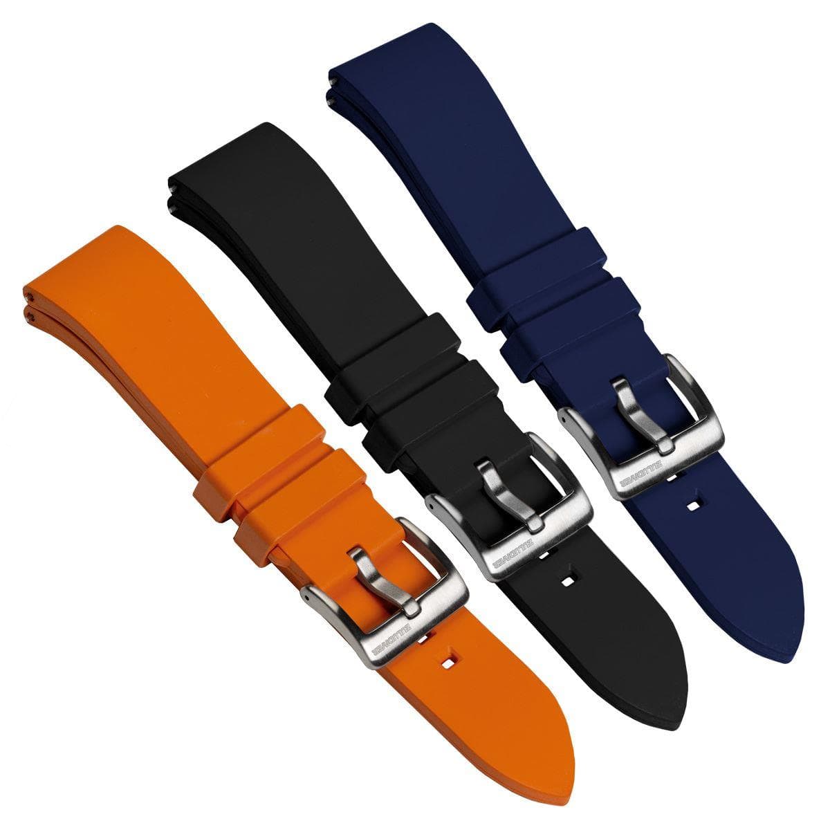 Zennor Quick Release FKM Rubber Watch Strap by ZULUDIVER - Black