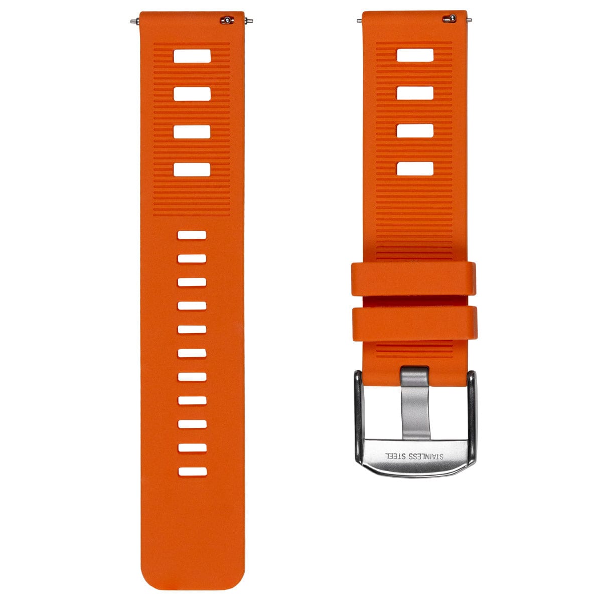 ZULUDIVER 1960s Swiss Style Divers Quick Release Watch Strap - Orange