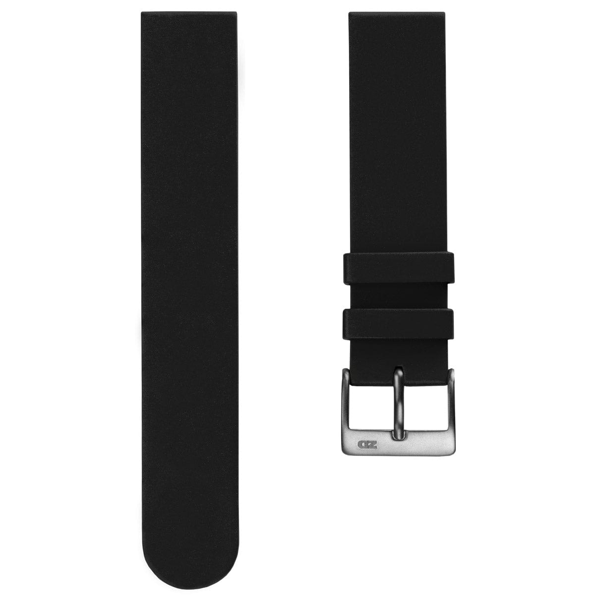 ZULUDIVER 270 Italian Rubber Watch Strap - Black