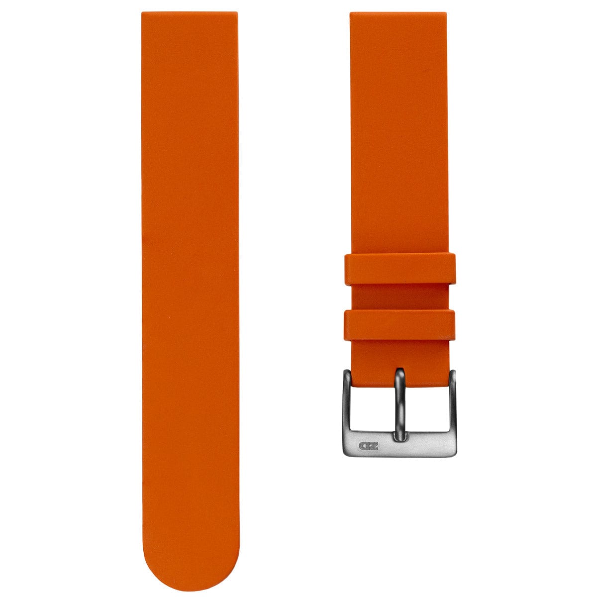 ZULUDIVER 270 Italian Rubber Watch Strap - Orange