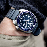 ZULUDIVER 284 Italian Rubber Diver's Watch Strap - Grey