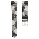 ZULUDIVER 284 Italian Rubber Diver's Watch Strap - Grey Camouflage