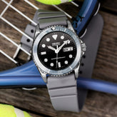 ZULUDIVER 284 Italian Rubber Diver's Watch Strap - Light Grey
