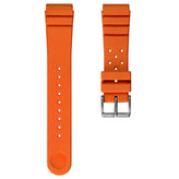 ZULUDIVER 284 Italian Rubber Diver's Watch Strap - Orange