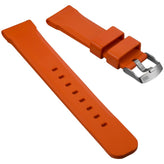 ZULUDIVER 317 Italian Rubber Diver's Watch Strap - Orange