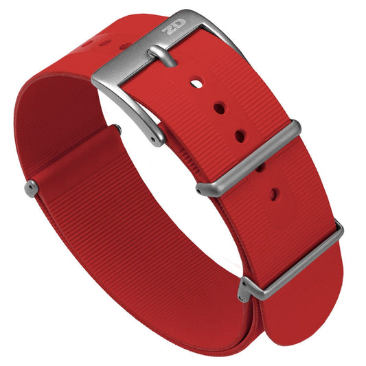 1973 British Military Watch Strap: 328 MARINE - Tactical - Red