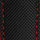 ZULUDIVER Anvil FKM Rubber Watch Strap - Black / Red