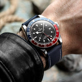 ZULUDIVER Anvil FKM Rubber Watch Strap - Blue