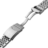 ZULUDIVER Beads of Rice Premium Watch Strap - Silver