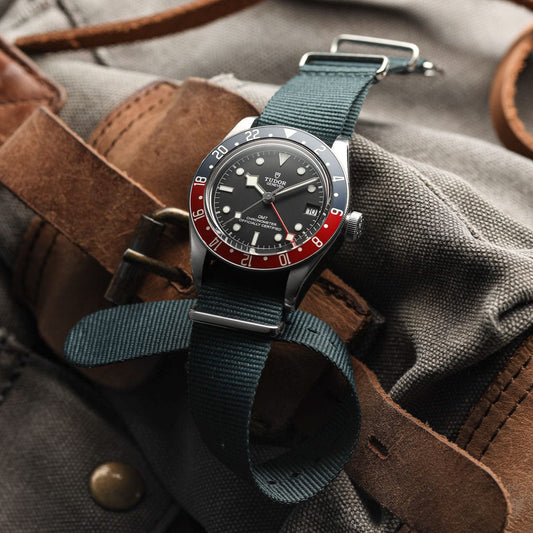 ZULUDIVER 1973 British Military Watch Strap: CADET - Admiralty Grey - Polished