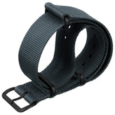 ZULUDIVER 1973 British Military Watch Strap: CADET - Admiralty Grey - PVD IP Black