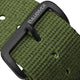 ZULUDIVER British Military Watch Strap: CADET - Army Green - PVD IP Black