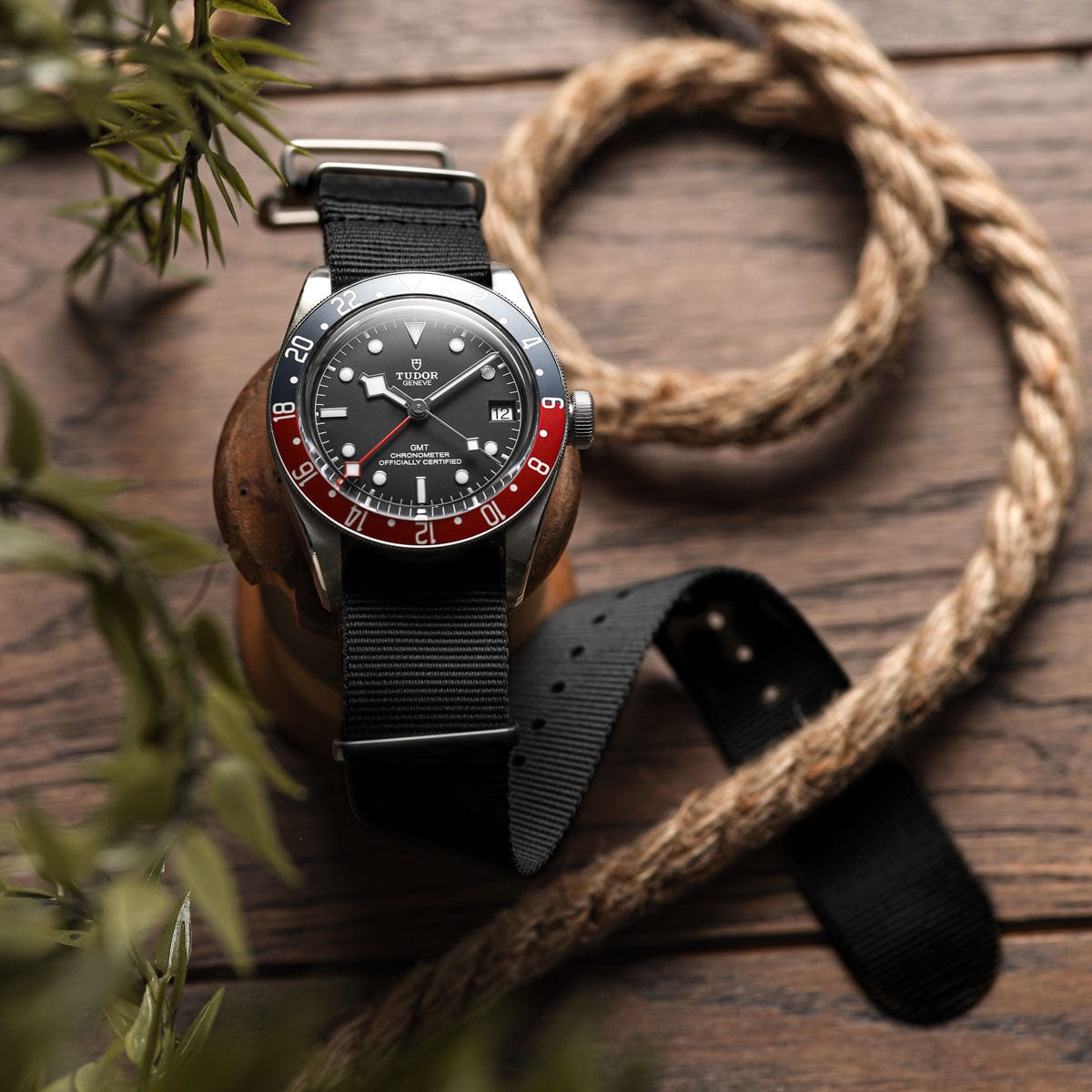 ZULUDIVER 1973 British Military Watch Strap: CADET - Combat Black - Polished