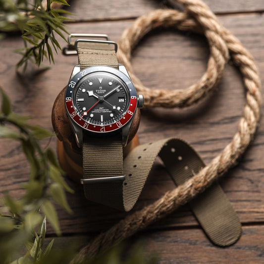 ZULUDIVER 1973 British Military Watch Strap: CADET - Desert Sand - Satin