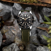 ZULUDIVER Cordura® Premium Divers Watch Strap - Black / Grey