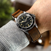 ZULUDIVER 1973 British Military Watch Strap: OXFORD - Chestnut Brown