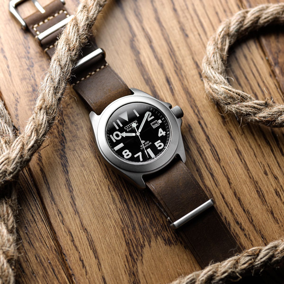 ZULUDIVER 1973 British Military Watch Strap OXFORD Chestnut