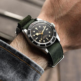 ZULUDIVER 1973 British Military Watch Strap: OXFORD - Vintage Green