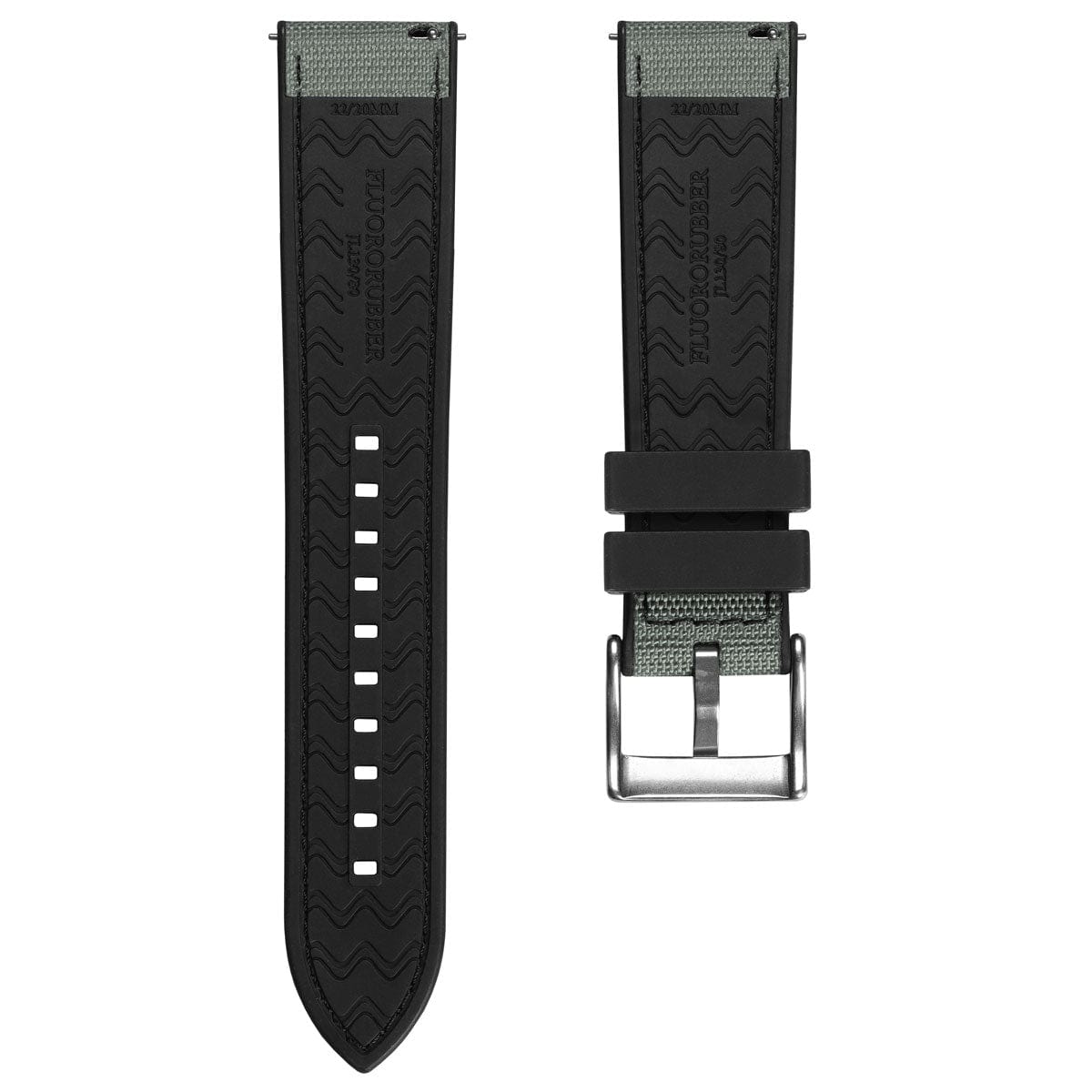 ZULUDIVER Endurance Extreme Rubber Watch Strap - Nimrod