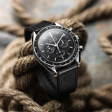 ZULUDIVER Endurance Rubber Watch Strap Brushed Buckle - Marianas Black