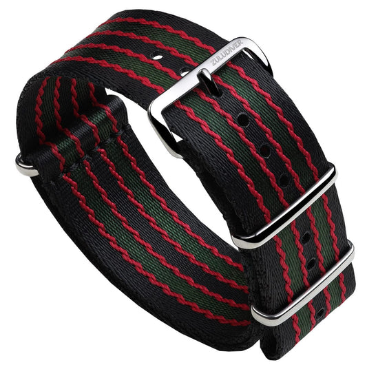 ZULUDIVER 1973 British Military Watch Strap: ARMOURED - Vintage Bond, Polished