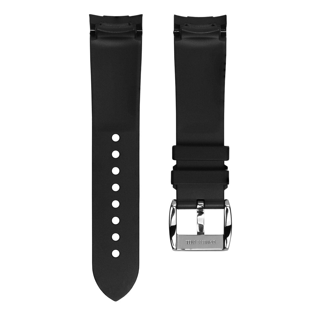 ZULUDIVER Kingsand Curved End Rubber Watch Strap (MKII)