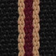 ZULUDIVER Seasalter Two-Piece Military Nylon Watch Strap -  Black, Beige, & Red