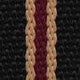 ZULUDIVER Seasalter Two-Piece Military Nylon Watch Strap -  Black, Beige, & Red