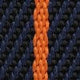 ZULUDIVER Seasalter Two-Piece Military Nylon Watch Strap - Black, Blue, & Orange