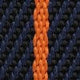 ZULUDIVER Seasalter Two-Piece Military Nylon Watch Strap - Black, Blue, & Orange