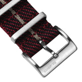 ZULUDIVER Seasalter Two-Piece NATO Watch Strap - Red & Beige