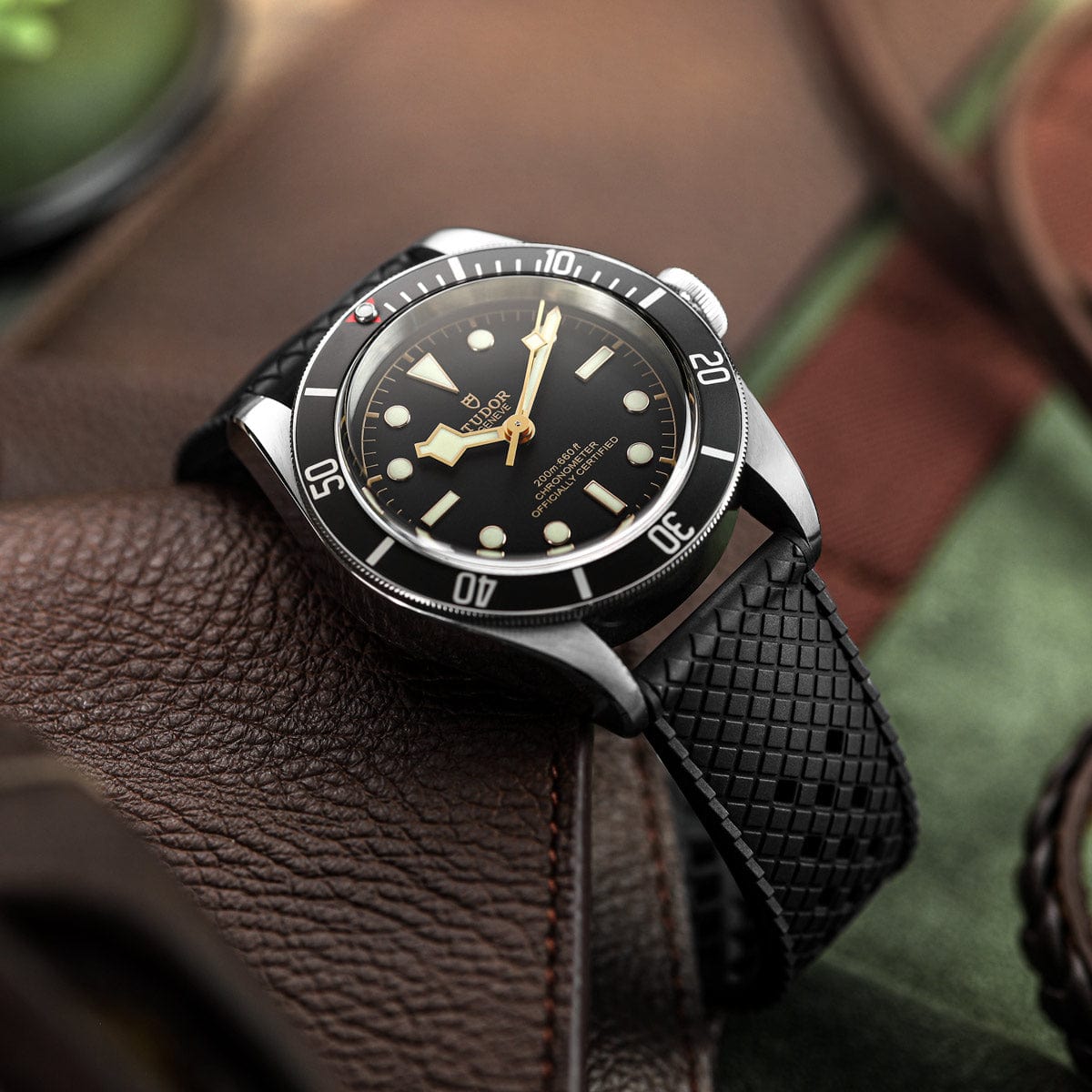 ZULUDIVER Padded Tropical Rubber Watch Strap (MKII)