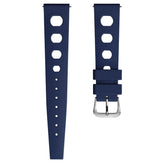 ZULUDIVER Tropical Regis Rubber Watch Strap - Blue