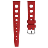 ZULUDIVER Tropical Regis Rubber Watch Strap - Red