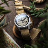 ZULUDIVER Vintage Canvas Military Watch Strap - Desert Sand