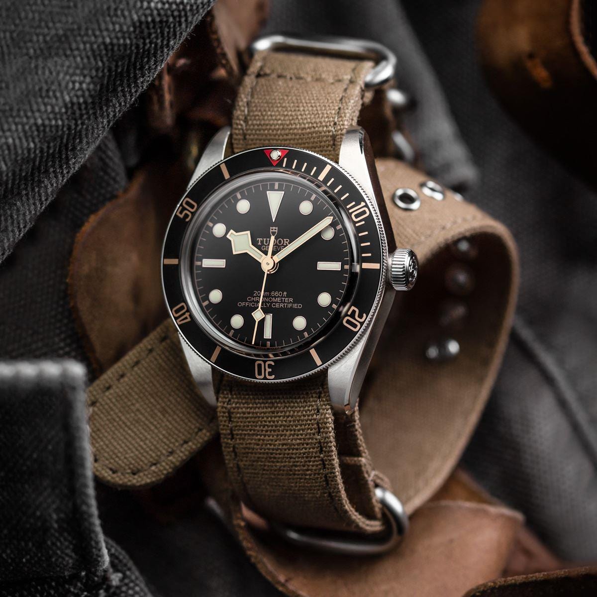 ZULUDIVER Vintage Canvas ZULU Watch Strap - Army Brown