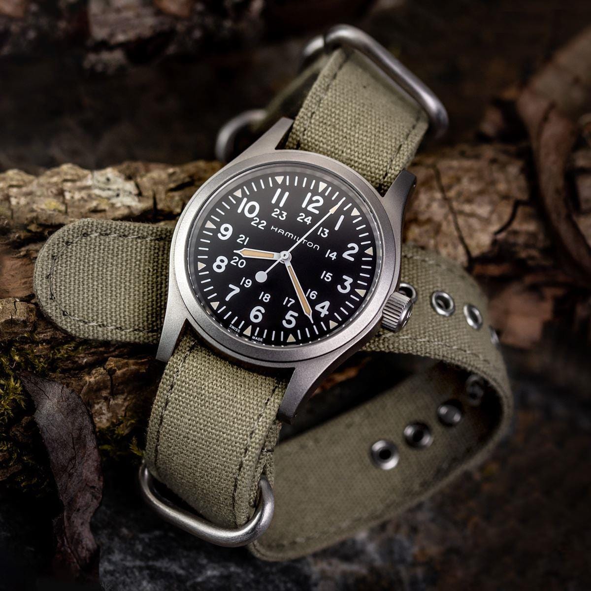 Canvas shop leather strap