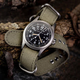 ZULUDIVER Vintage Canvas ZULU Watch Strap - Army Brown