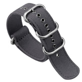 ZULUDIVER Vintage Canvas ZULU Watch Strap - Grey